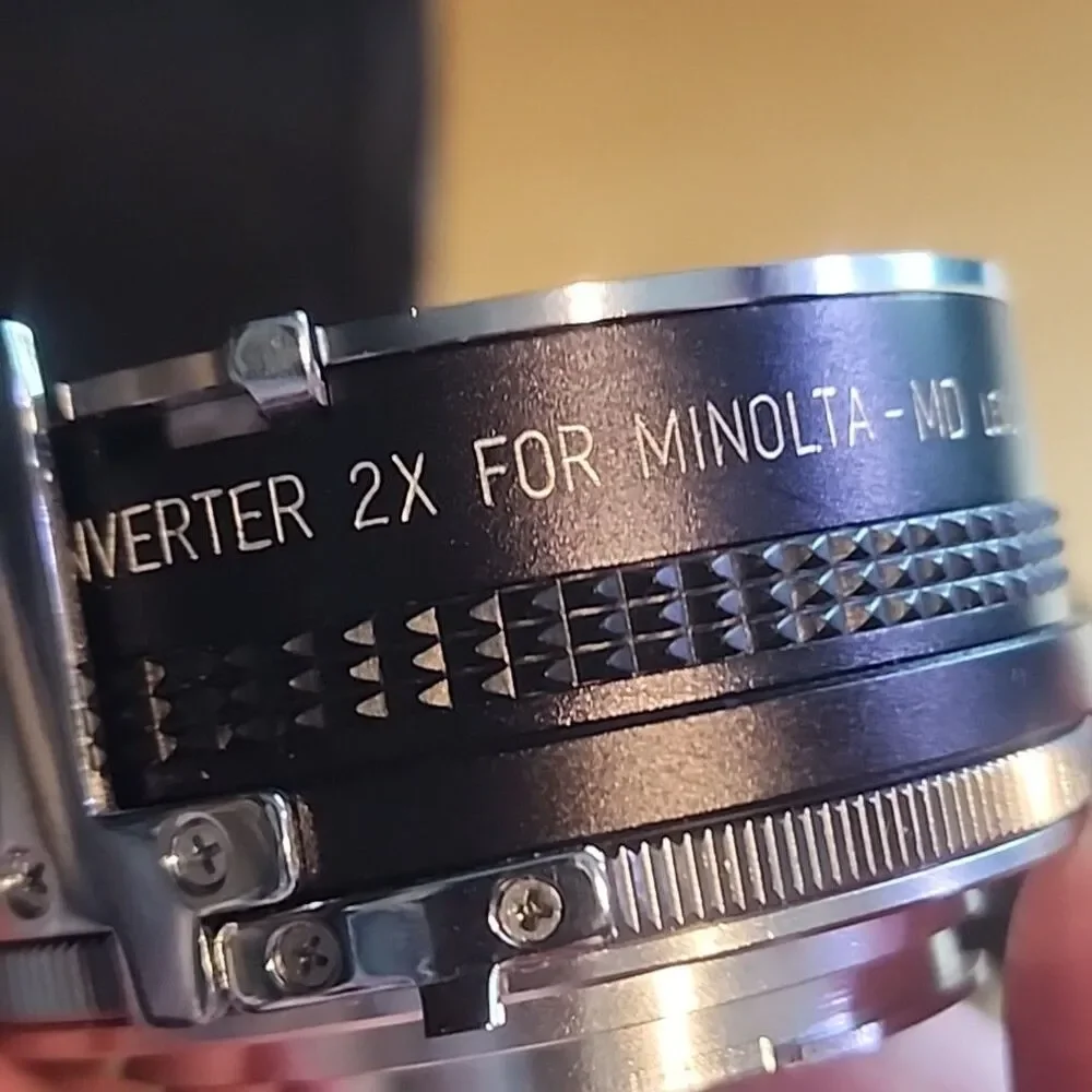 Asanuma Minolta Auto-Tele Converter 2x Camera Lens w/ Case